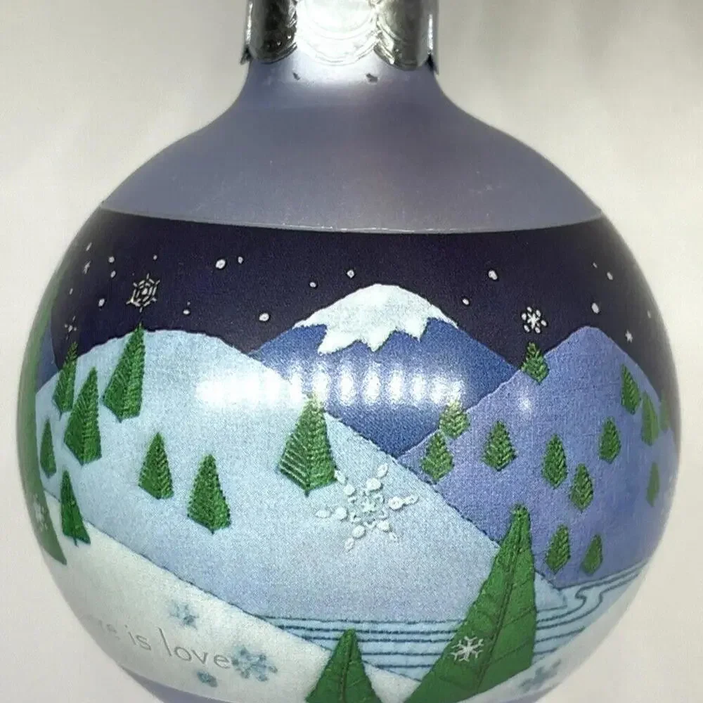 1984 Hallmark‎ GRANDPARENTS Glass Christmas Ornament in Box